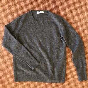 Everlane Gray Cashmere Crewneck Sweater